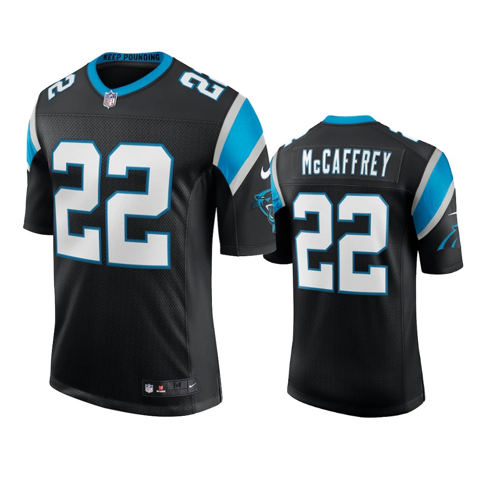 panthers christian mccaffrey black vapor jersey