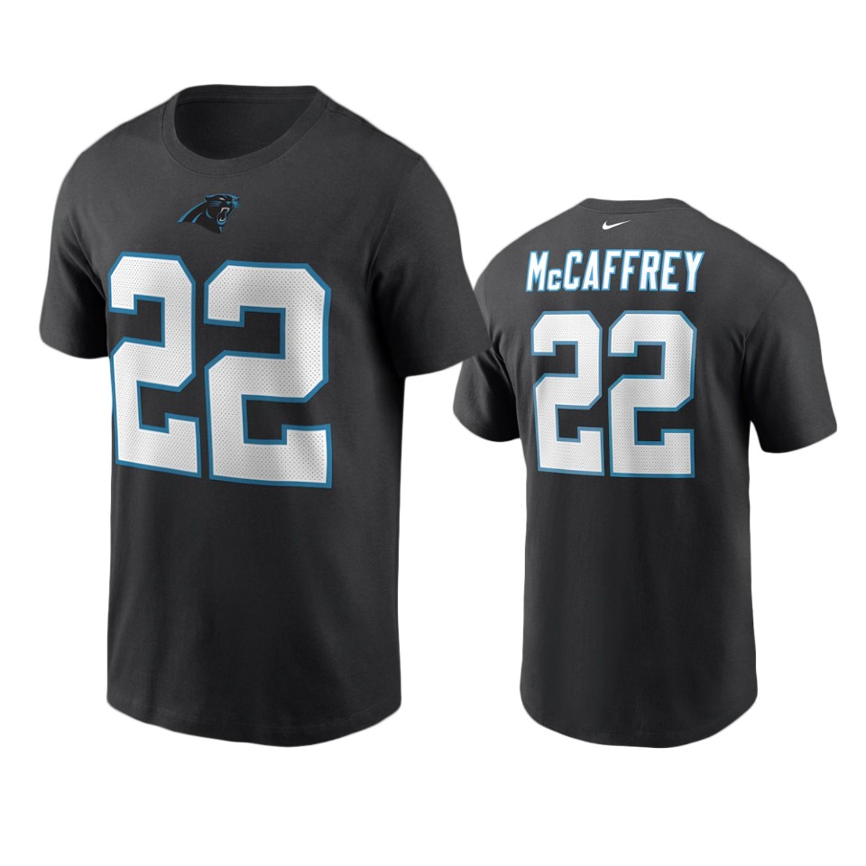 panthers christian mccaffrey nikeblack t shirt
