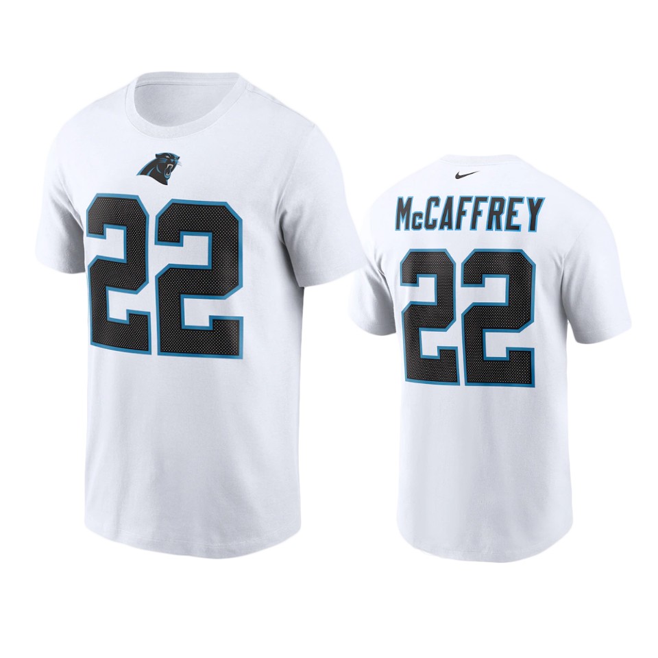 panthers christian mccaffrey nikewhite t shirt