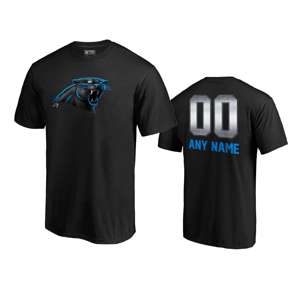 panthers custom black midnight mascot logo t shirt