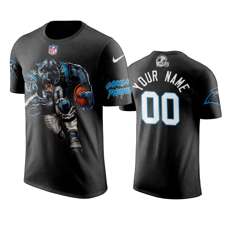 panthers custom black pumped up panther t shirt