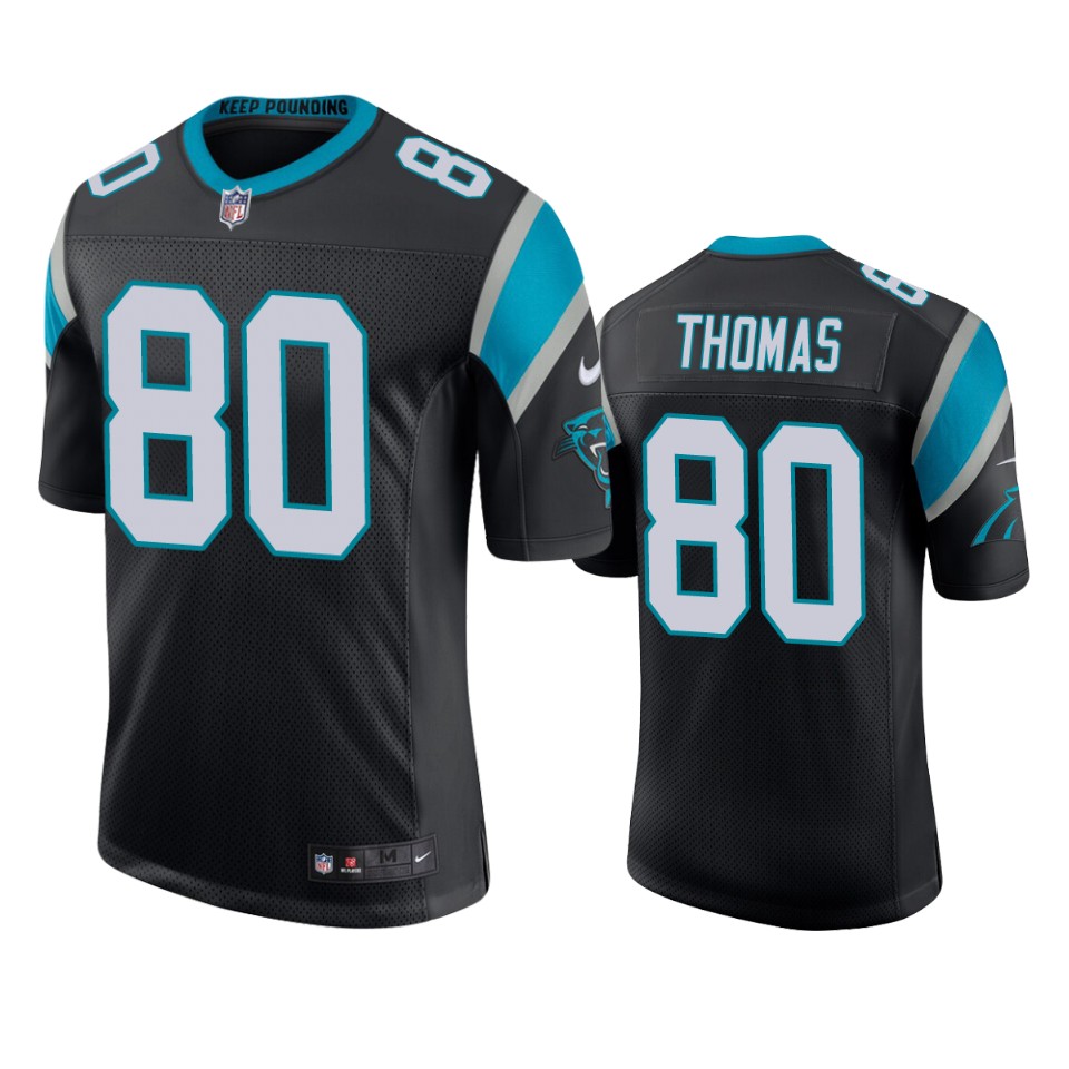 panthers ian thomas black vapor jersey