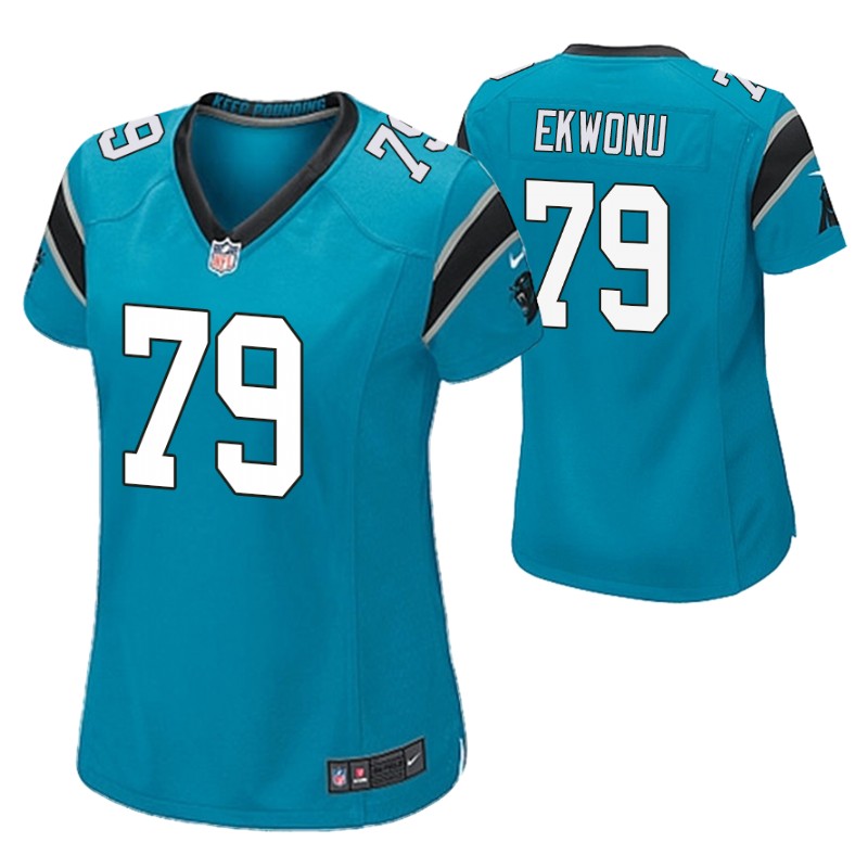 panthers-ikem-ekwonu-2022-nfl-draft-jersey-blue-women's