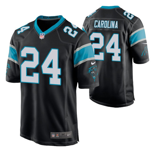 panthers-jaycee-horn-2021-nfl-draft-game-jersey-black-men