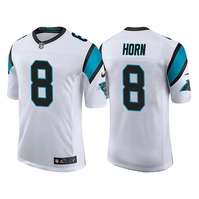 panthers-jaycee-horn-2021-nfl-draft-white-classic-limited-jersey-middle