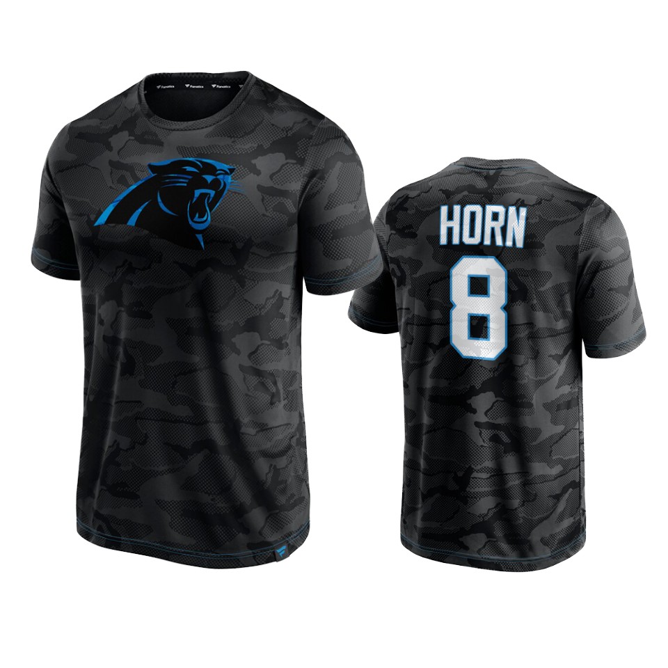 panthers jaycee horn black camo jacquard t shirt