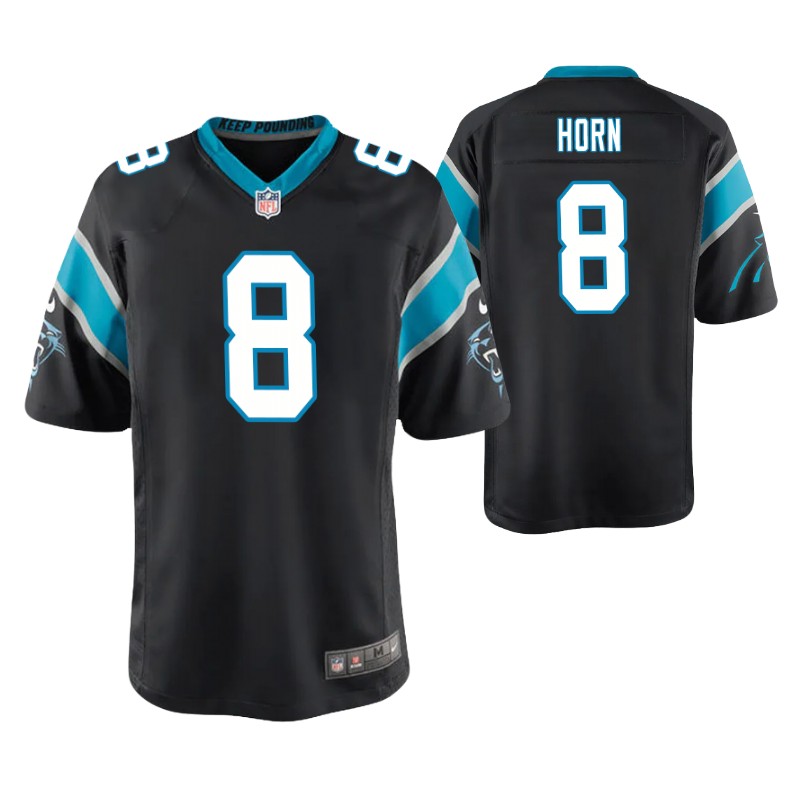 panthers-jaycee-horn-game-youth-jersey-black