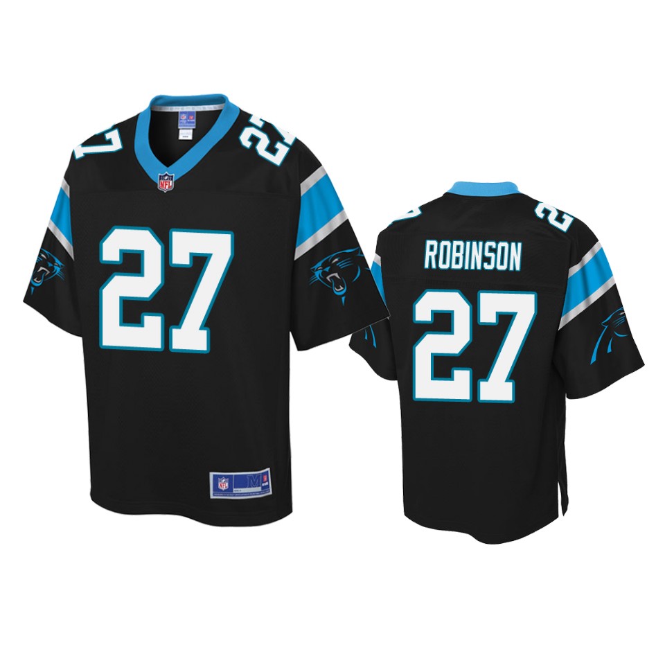 panthers kenny robinson black pro line jersey