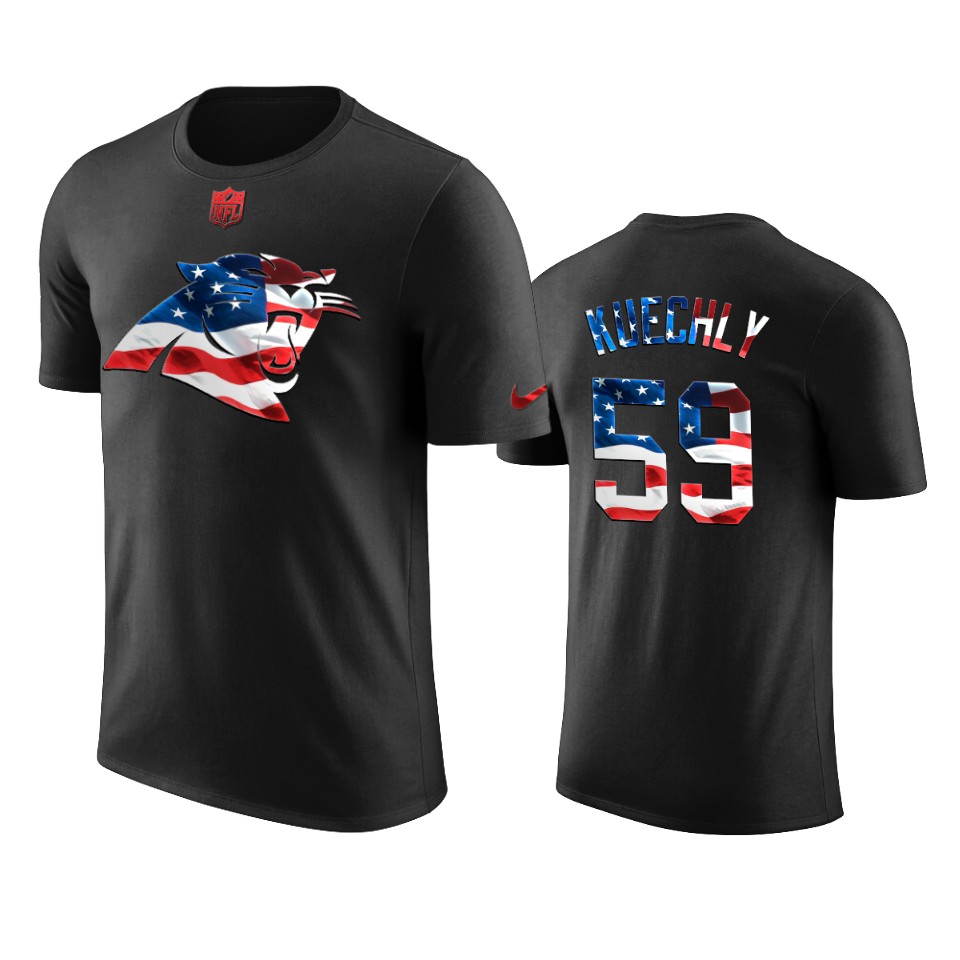 panthers luke kuechly black 2020 independence day t shirt