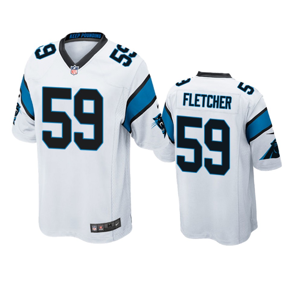 panthers thomas fletcher game white jersey