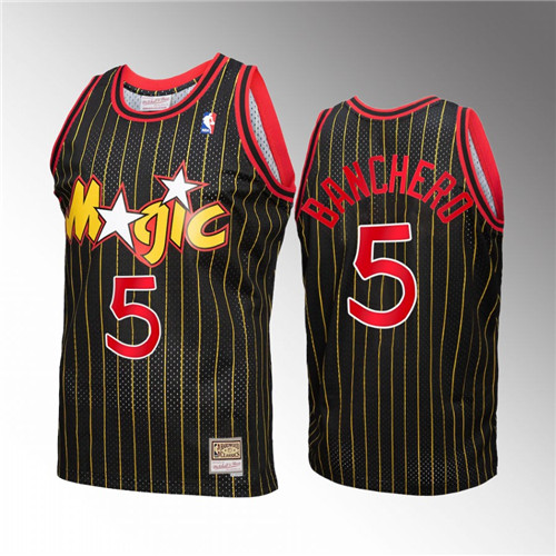 Orlando Magic Paolo Banchero Reload 3.0 Black Mitchell Ness stitched Jersey #5