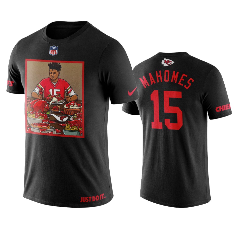 patrick mahomes black art print ketchup t shirt