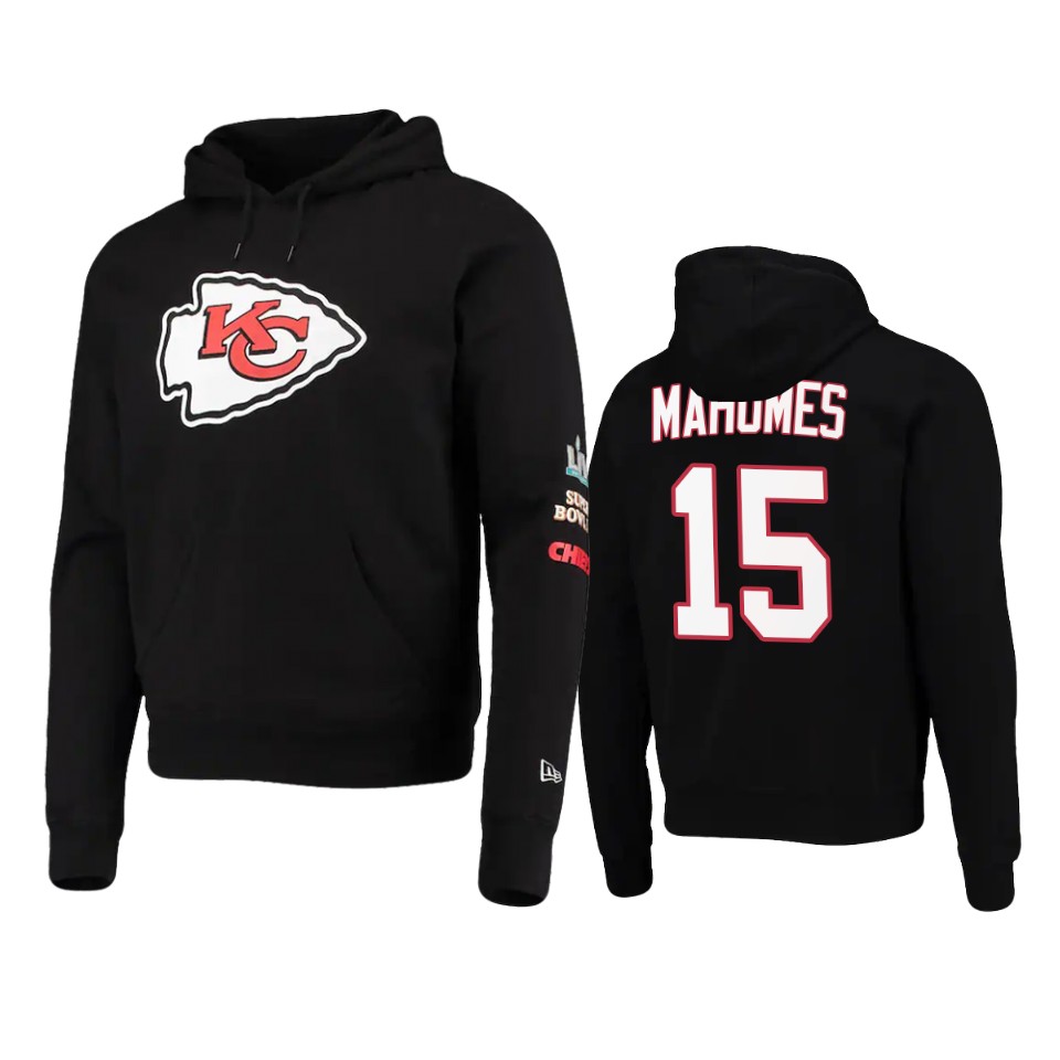 patrick mahomes chiefs black super bowl champions hoodie