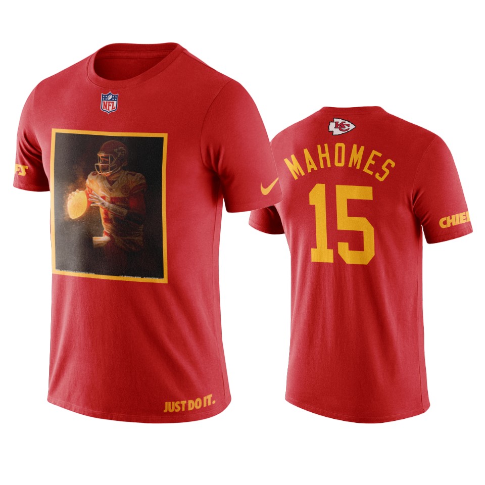 patrick mahomes red art print luminous t shirt