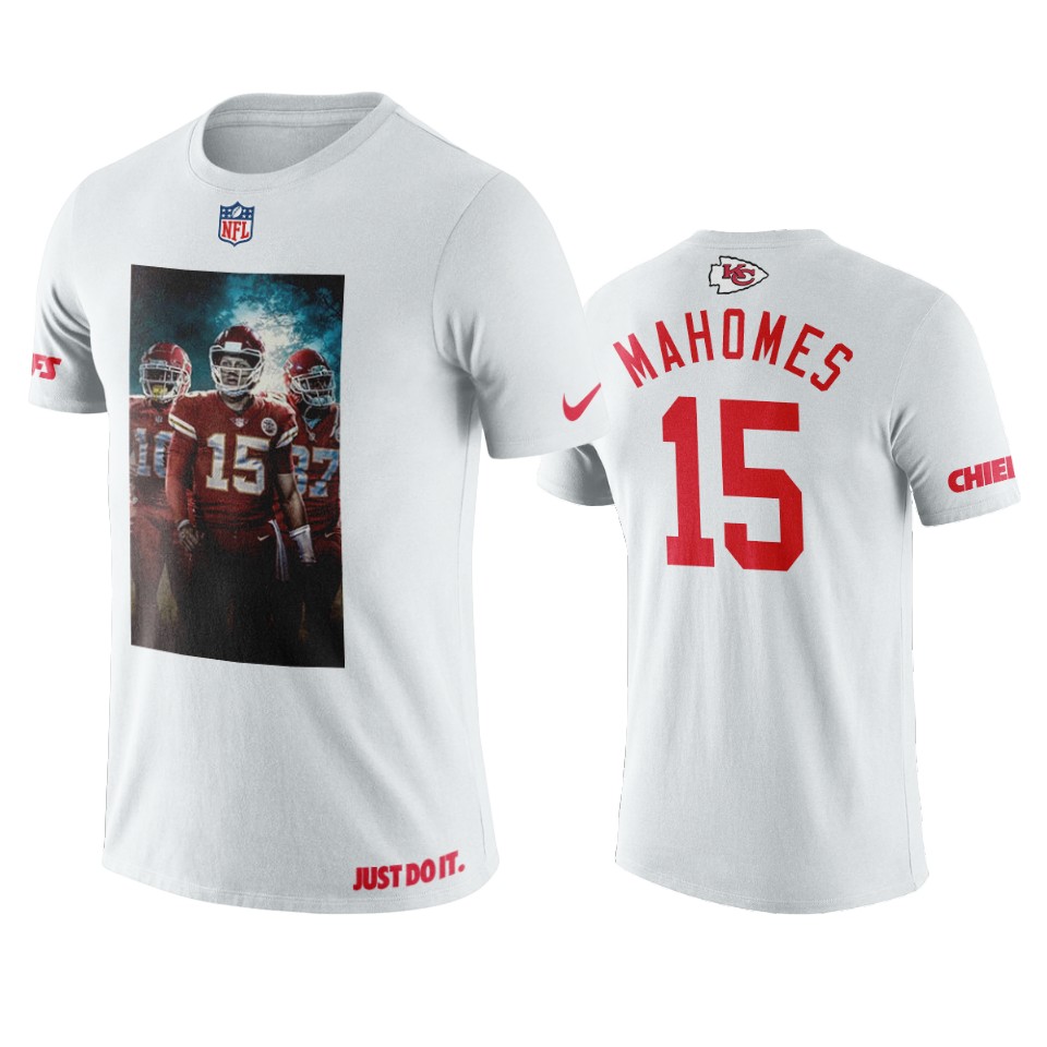 patrick mahomes white art print big lead t shirt