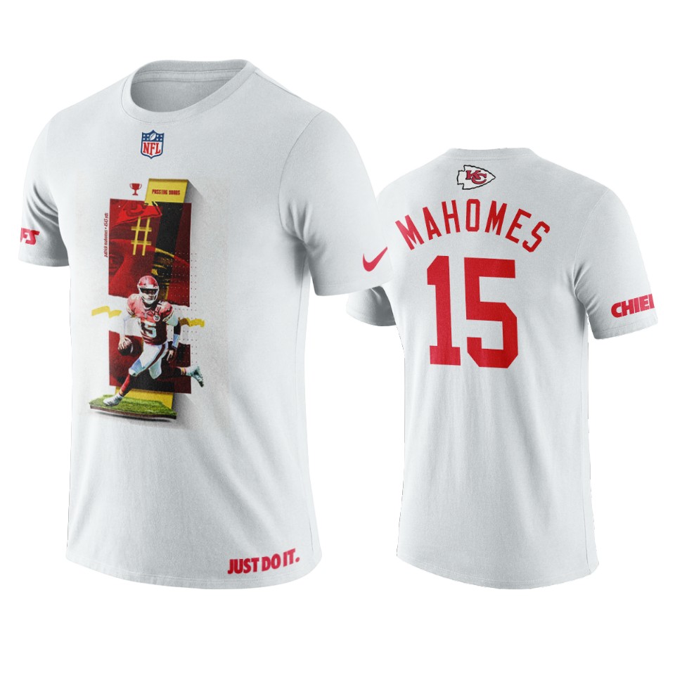 patrick mahomes white art print graphic t shirt