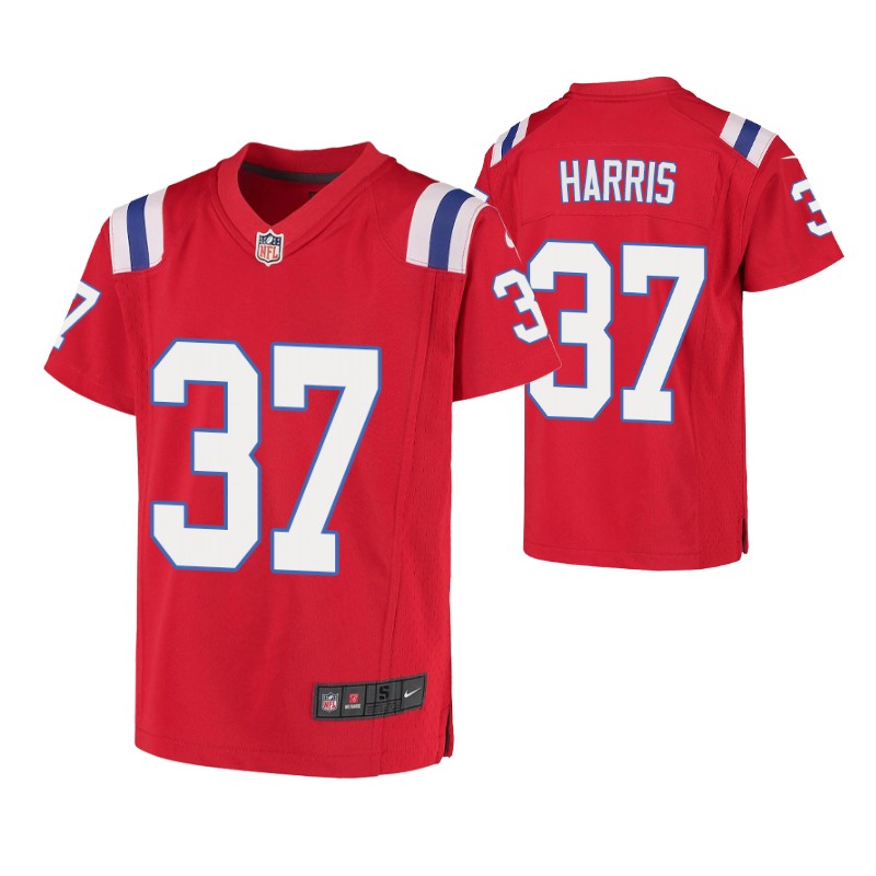 patriots-damien-harris-alternate-game-youth-jersey-red