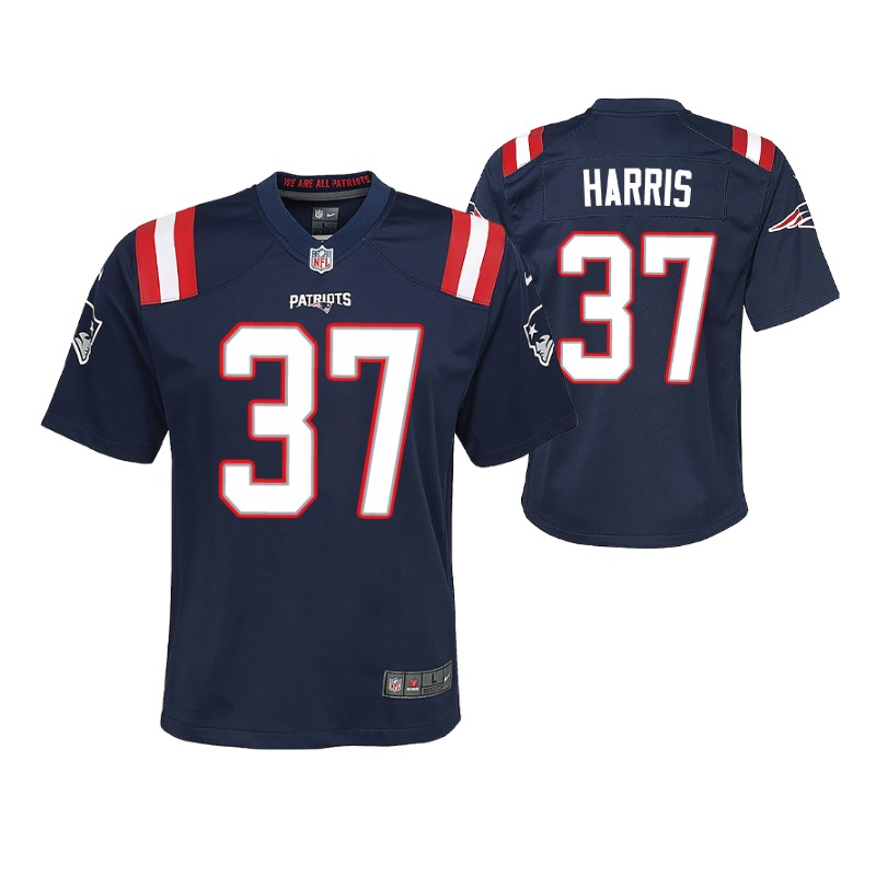 patriots-damien-harris-game-jersey-navy-youth
