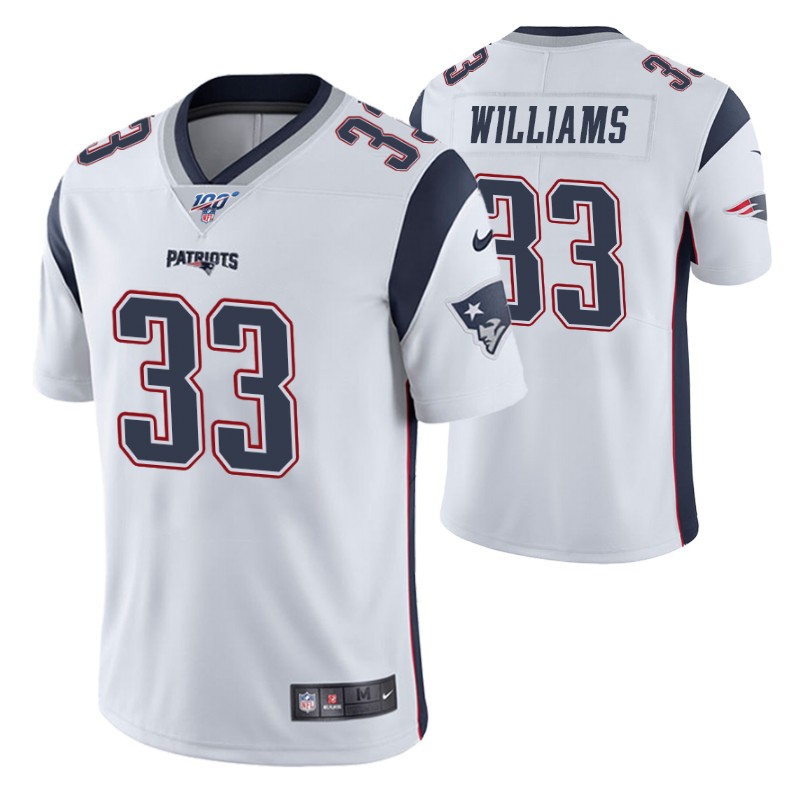 patriots-joejuan-williams-jersey-vapor-limited-men's-100th-season