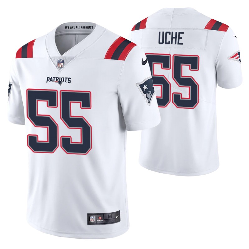 patriots-josh-uche-vapor-limited-white-jersey-men