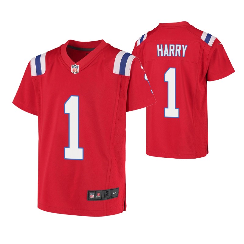 patriots-n'keal-harry-alternate-game-youth-jersey-red