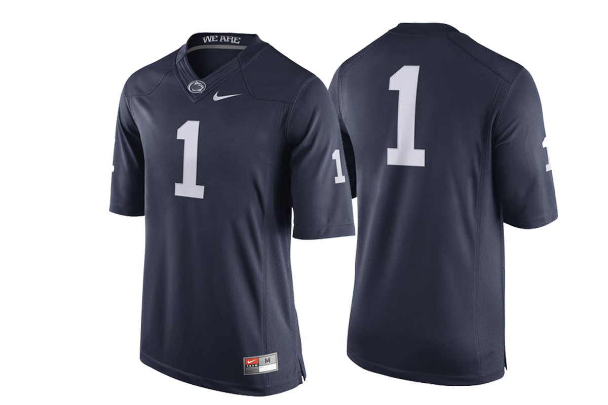 penn state nittany lions 1 navy college football jersey