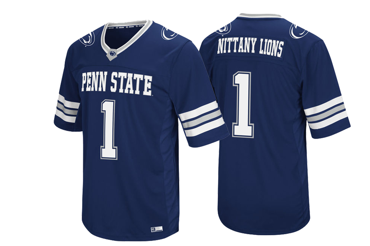 penn state nittany lions 1 navy colosseum hail mary ii football jersey