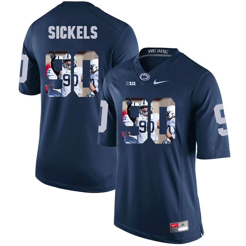 penn state nittany lions navy garrett sickels college football player portrait jersey
