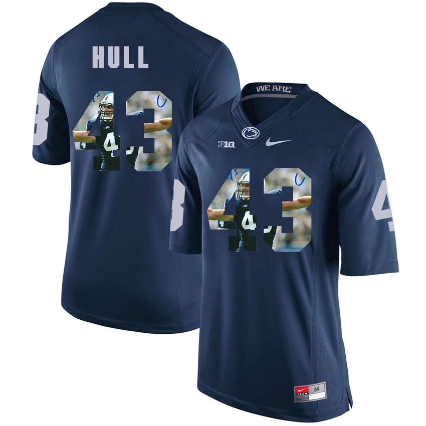 penn state nittany lions navy mike hull college football player portrait jersey