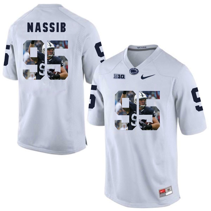 penn state nittany lions white carl nassib college football player portrait jersey