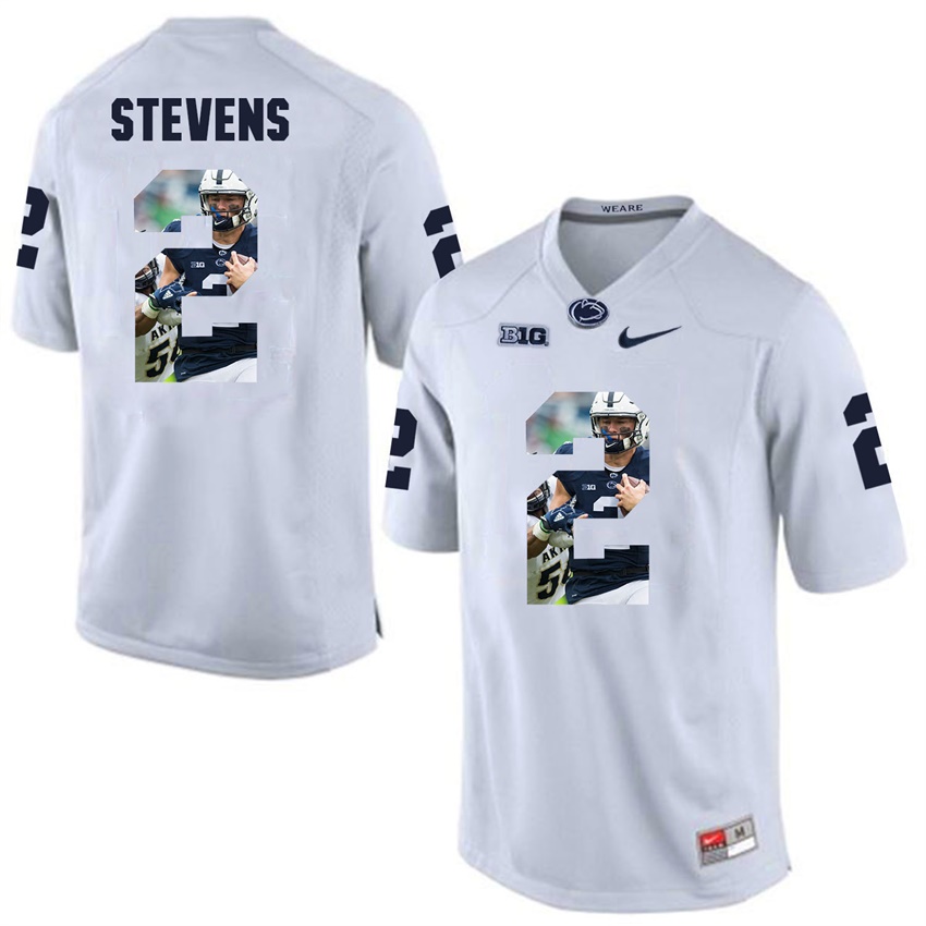 penn state nittany lions white tommy stevens college football player portrait jersey