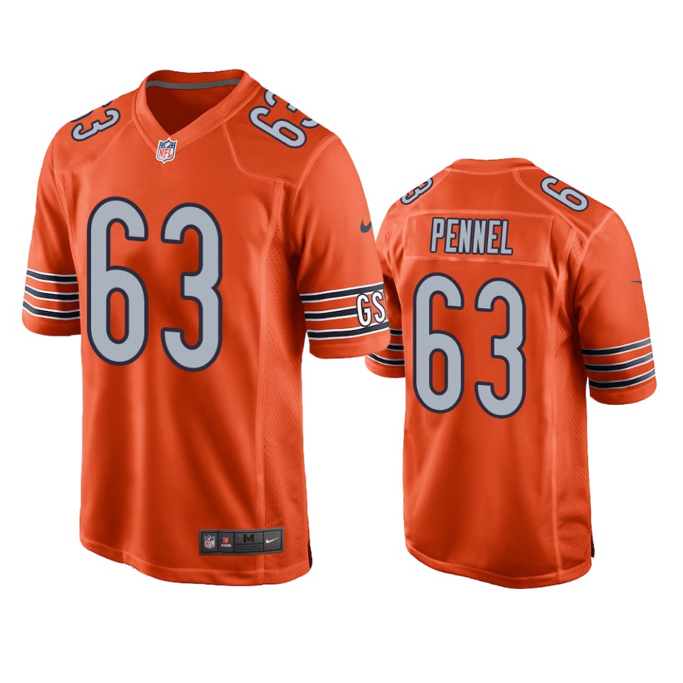 pennel bears orange alternate game jersey