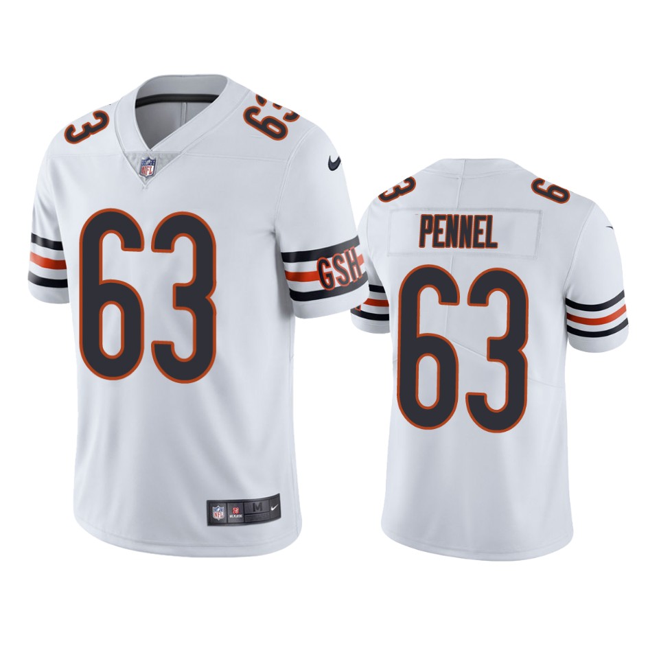 pennel bears vapor limited white jersey