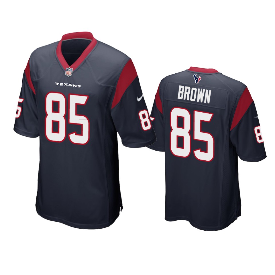pharaoh brown texans navy game jersey