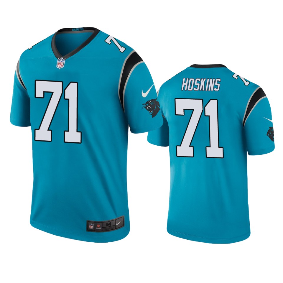 phil hoskins color rush legend panthers blue jersey
