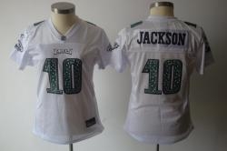 philadelphia eagles #10 jackson white women jerseys