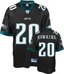 philadelphia eagles #20 brian dawkins black jersey