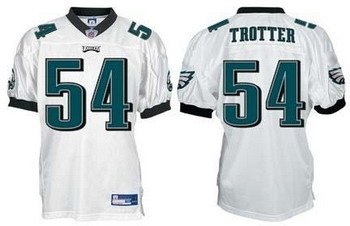 philadelphia eagles 54 trotter whtie jerseys