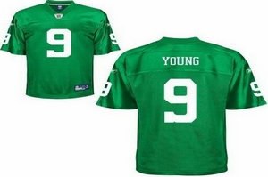 philadelphia eagles 9 vince young light green jerseys