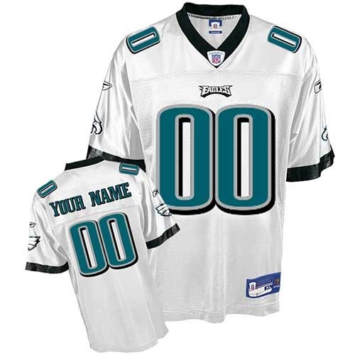 philadelphia eagles customized white jersey (s-5xl)