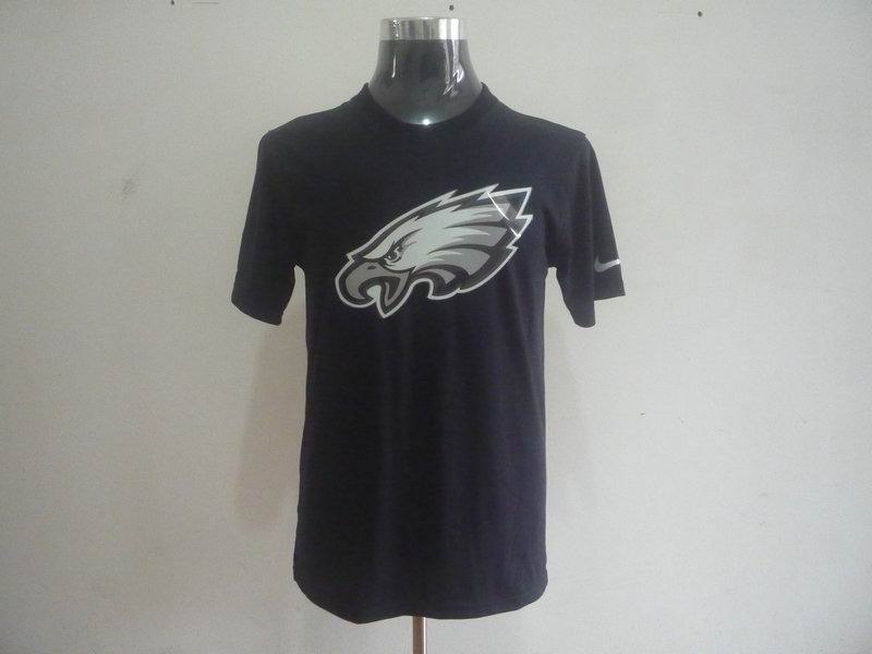 philadelphia eagles sideline legend authentic logo dri-fit t-shirt black