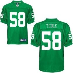 philadelphia eagles t.cole 58# green jerseys