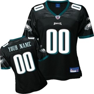 philadelphia eagles women customized black jersey