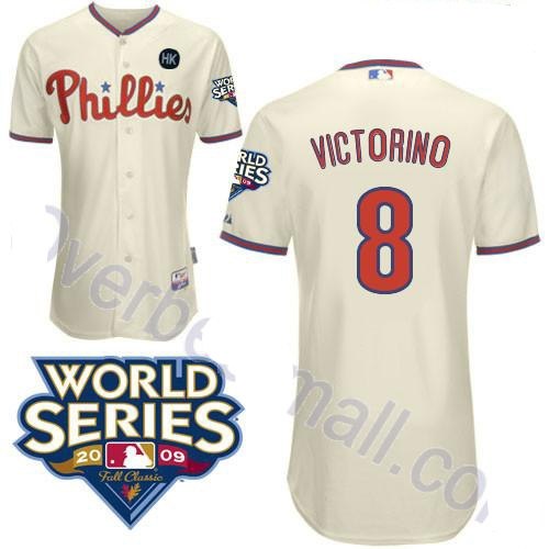 philadelphia phillies 8 shane victorino cream youth jerseys