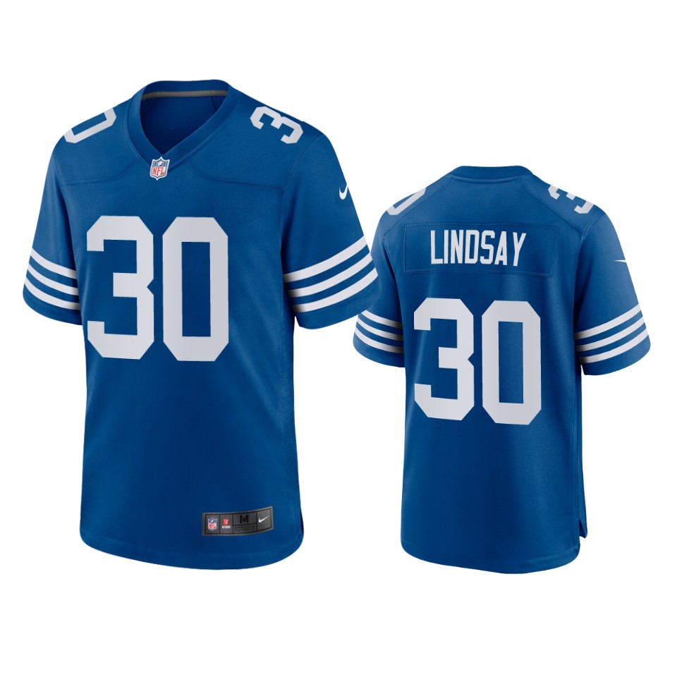 phillip lindsay colts alternate game royal jersey