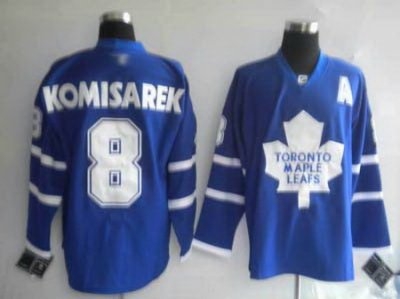 pittaburgh toronto maple leafs 8 komisarek blue jerseys