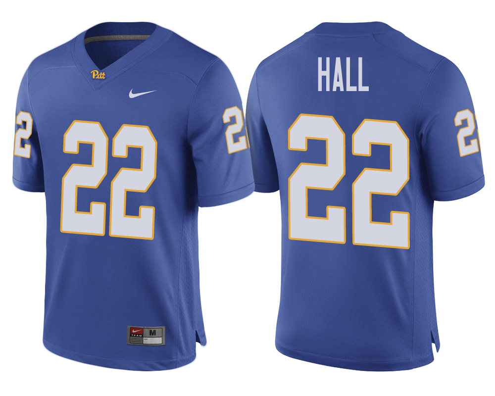 pittsburgh panthers royal darrin hall ncaa college football 2017 special game jersey