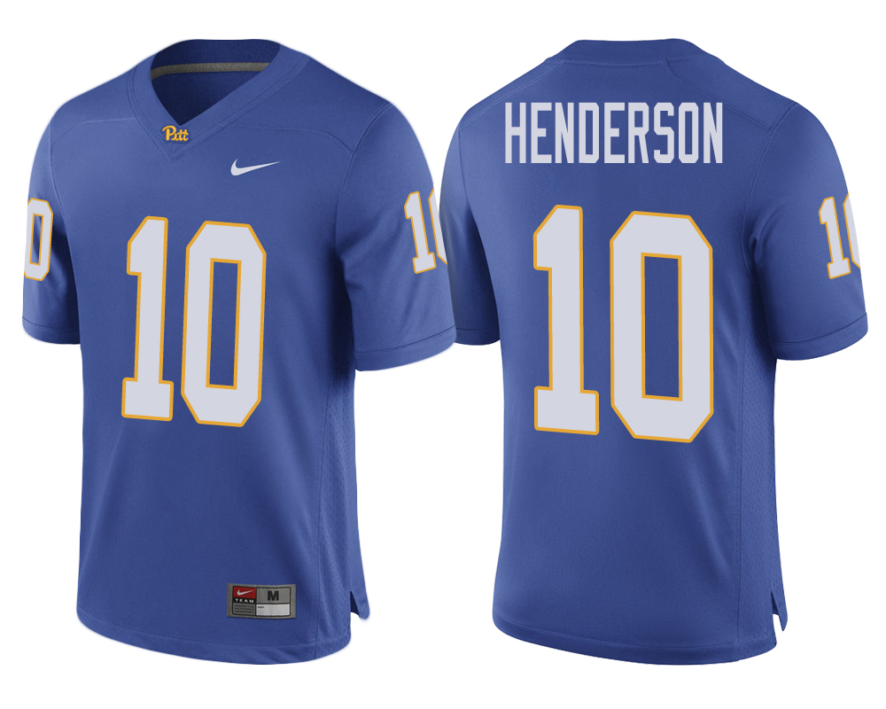 pittsburgh panthers royal quadree henderson ncaa college football 2017 special game jersey