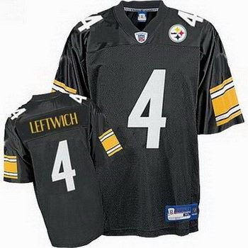pittsburgh steelers 4 byron leftwich black jersey