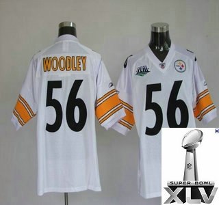 pittsburgh steelers 56 lamarr woodley super bowl xliii white jerseys {2011 super bowl xlv }